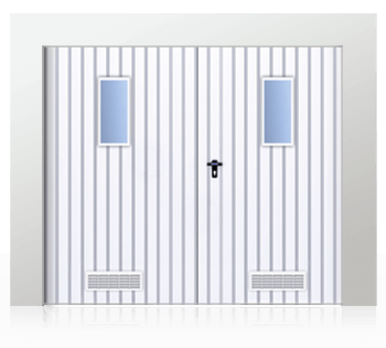 brama rozwierna dwuskrzydlowa okienka wentylacja