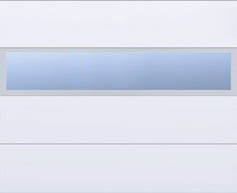 brama z panelem aluminiowym przeszklonym VISUAL