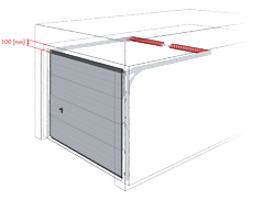 bramy garazowe bramy segmentowe wisniowski nadproze 100mm