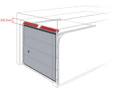 bramy garazowe bramy segmentowe wisniowski nadproze 200mm