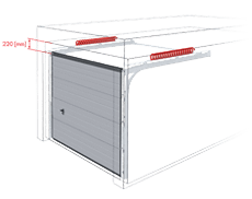 bramy garazowe bramy segmentowe wisniowski nadproze 220mm