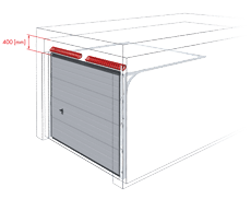 bramy garazowe bramy segmentowe wisniowski nadproze 400mm