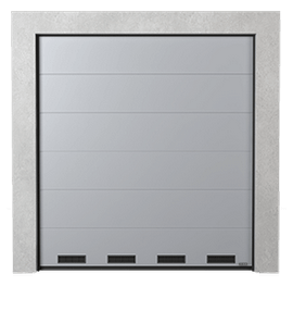 Industriesektionaltor mit Lüftungsgittern K-1