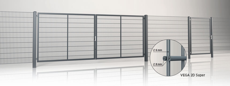 system ogrodzeniowy gardia panel vega 2d super wisniowski
