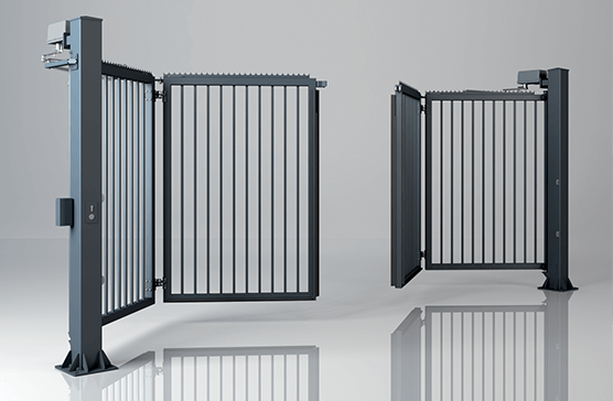 Brama skladana dwuskrzydlowa v king wypelnienie palisadowe 25x25 mm wisniowski