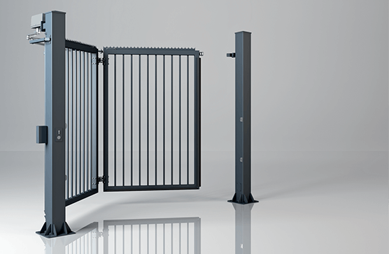 Brama skladana jednoskrzydlowa v king wypelnienie palisadowe 25x25 mm wisniowski